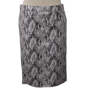 Alice + Olivia Faux Snake Skin Print Pencil Skirt Size 6